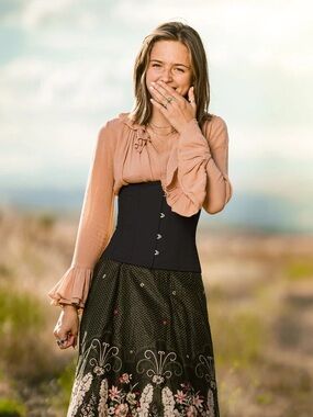 Black Underbust Corset